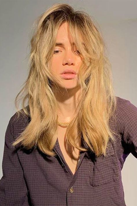 Messy Haircut, Fringe Hairstyles, Shag Haircut, Long Blonde, Trending Haircuts, Long Blonde Hair, Hair Inspo Color, Grunge Hair, Dream Hair