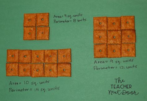 Area Third Grade, Math Art Lessons, Area And Perimeter Activities, Maths Riddles, Perimeter Activities, 3rd Grade Math Games, Math Binder, Perimeter And Area, Third Grade Activities