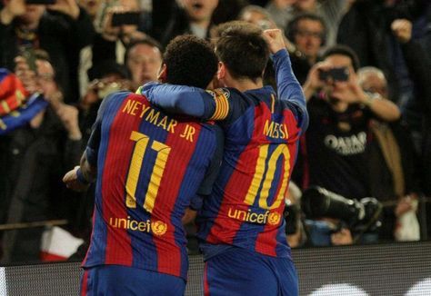 Neymar And Messi, Neymar 2015, Neymar Videos, Nou Camp, Champions League Football, Barcelona Futbol Club, Messi And Neymar, Lionel Andrés Messi, Barcelona Team