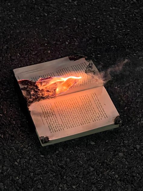 #aesthetic #burnbook #burn #burning #fire #flame #ash #books #book #bookstagram #bookrecommendation #therapy #therapeutic #emotions #lettinggo #tiktok #moving Books Burning Aesthetic, Burning Diary Aesthetic, Book On Fire Aesthetic, Burning Bible Aesthetic, Fire Spotify Cover, Burned Book Aesthetic, Burning Pages Aesthetic, Burning Things Aesthetic, Burning Coal Aesthetic