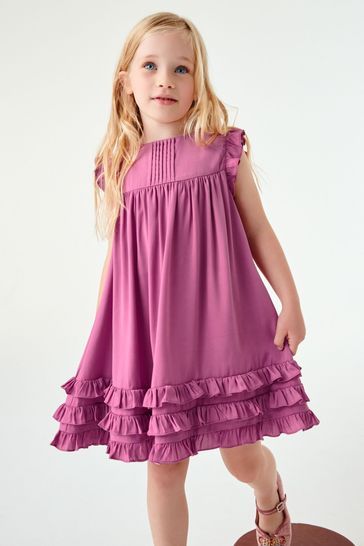 Simple Dress For Kids, Children's Dress Patterns, Children Dress Designs, Kids Dress Design, Summer Dress For Kids, Dress Kids Girl, Kids Dress Clothes, Pink Toddler Dress, Kids Summer Dresses