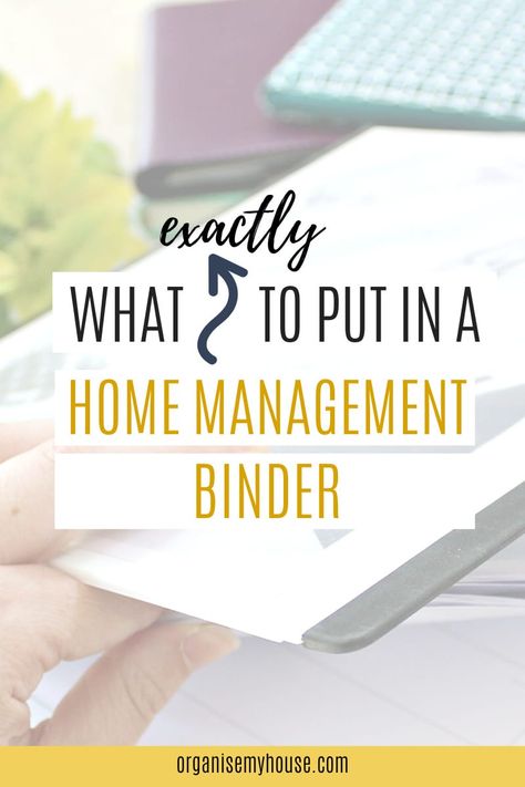 Contents of a Home Management Binder - So you can create your own Family Notebook Household Information Binder, Home Management Binder Categories, Binder Categories, Family Notebook, Life Organization Binder, Planer Organisation, Home Organization Binders, Household Notebook, Emergency Binder