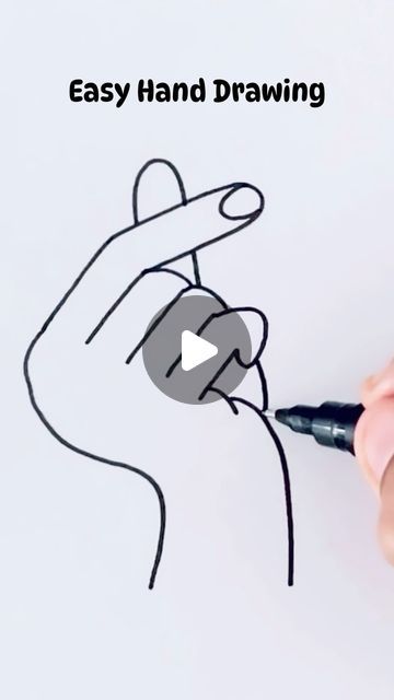 How To Draw Fingers Step By Step, How To Draw A Hand, Creative Pencil Drawings, Easy Hand Drawings, Easy Drawings For Beginners, Kids Art Class, Kids Artwork, Toddler Learning Activities, Sketches Easy