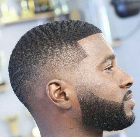 Temp Fade Haircut, Caesar Haircut, Men Beards, Hair Myth, Waves Haircut, Black Hair Cuts, Barbers Cut, Black Men Beards, Black Men Haircuts