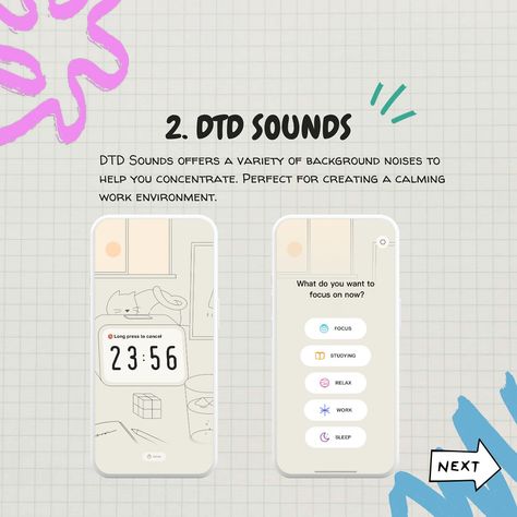 🔥 Need to boost your focus and reduce distractions? These cozy timer apps are here to help! 🕰️✨ Check out our top picks: 1️⃣ **Focus Traveller** - Take your focus on a journey with a fun travel-themed interface. Perfect for staying motivated and on task! 🌍✈️ 2️⃣ **DTD Sounds** - Immerse yourself in calming background noises to create a peaceful work environment. Great for concentration! 🎧🌿 3️⃣ **Emphasis** - Break down tasks into manageable chunks with this minimalist timer app. Ideal for ... Timer Website, Daily Planner App, Focus App, Aesthetic Apps Games, Aesthetic Apps, Suggested App, Agenda Digital, Pomodoro Timer, Timer App