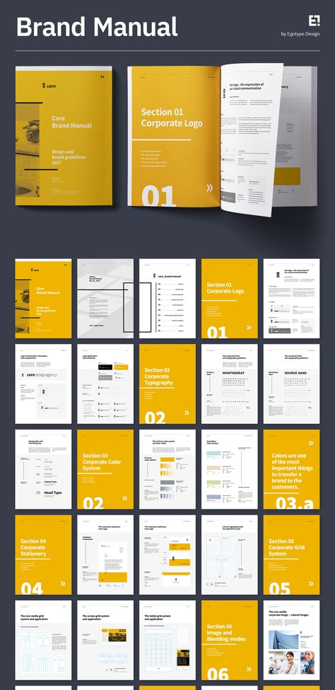 Brand Manual and Identity Template – Corporate Design Brochure – with real text!!! Minimal and Professional Brand Manual and Identity Brochure template for creative businesses, created in Adobe InDesign in International DIN A4 and US Letter format. Download here: https://1.envato.market/rQadjy Identity Manual Design Brand Book, Minimal Brochure Design Inspiration, User Manual Design Ideas, Employee Manual Design, Corporate Communication Design, Corporate Annual Report Design, Corporate Brochure Design Creative, Corporate Infographic Design, Corporate Document Design