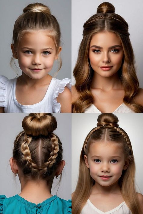 Easy Little Girl Hairstyles, Old Hairstyles, Step By Step Hairstyles, Black Girls Hairstyles, Cute Black, Kids Hairstyles, Cute Hairstyles, Easy Hairstyles, Her Hair