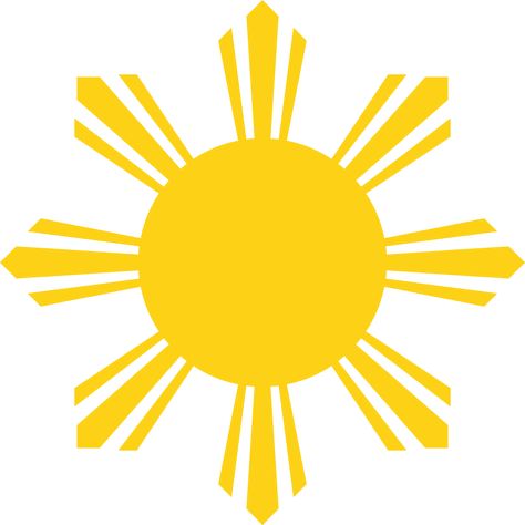 File:Sun Symbol of the National Flag of the Philippines.svg Sun Wallpaper Hd, Flag Of The Philippines, Traditional Filipino Tattoo, Philippines Tattoo, Filipino Flag, Tattoo Son, Flag Drawing, Sun Drawing, Filipino Tattoos