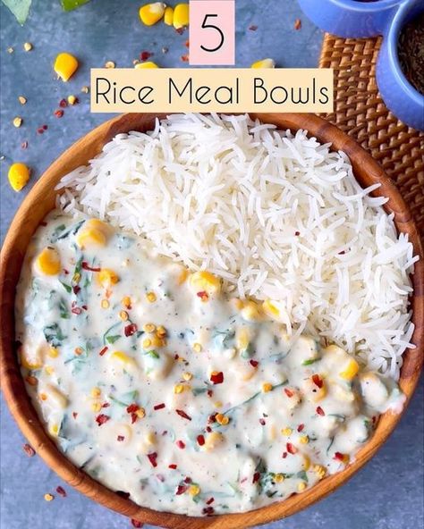 Paneer Rice Bowl, Spinach Rice Bowl, Meal Bowls, Indian Diet Recipes, Herb Rice, Recipes For The Week, Bowl Ingredients, Rice And Gravy, Spinach Rice