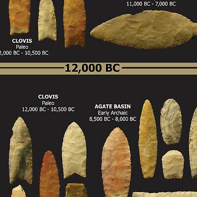 ARROWHEAD TIMELINE POSTER - "14,000 Years in the Ozarks" - Indian Artifacts - $20.00 | PicClick Indian Artifacts For Sale, Timeline Poster, Native American Prayers, Paleo Indians, Native American Tools, Tea Remedies, Arrowheads Artifacts, American Indian History, Stone Tools