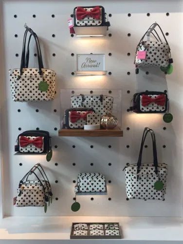 The Kate Spade Minnie Mouse Collection Has Arrived At Disney World! Plaid Pjs, Kate Spade Minnie Mouse, Disney Handbags, Holiday Plaid, Disney Lover, Dooney & Bourke, Disney Springs, Love To Shop, Red Bow