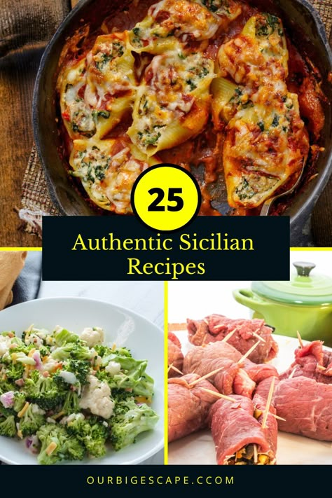 Dinner Ideas European, Family Italian Dinner Ideas, Sicilian Food Recipes, Italy Recipes Authentic, Old School Italian Recipes, Sicilian Dinner Recipes, Southern Italian Recipes Authentic, Sicilian Dinner Party, Sicilian Chicken Recipes