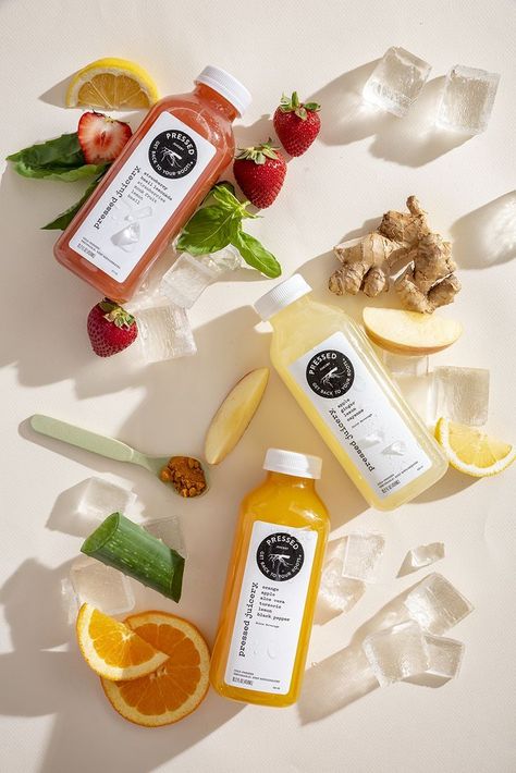 Beverage Photography Ideas, Food Creatives, Juice Company, Product Visualization, Juice Branding, Juice Packaging, Fruit Photography, Food Drink Photography, Food Product