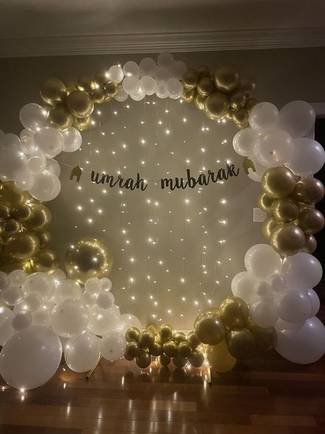 Beautiful easy DIY balloon Ring. I linked the balloon ring I used from amazon! Super easy to set up and makes your decor look expensive! Balloon Ring, Diy Eid Decorations, Eid Balloons, Memory Diy, Eid Mubarak Decoration, Farmhouse Vibes, Eid Mubarak Card, Ramadan Kareem Decoration, Unicorn Themed Birthday Party