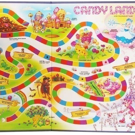 17 Photos Of Toys From Your Childhood That'll Make You Say, "That's What They Look Like Now?!" Candy Land Characters, Candyland Games, Candyland Board Game, Board Game Template, Candyland Birthday, Candyland Party, Phonics Games, Candy Land Theme, Trunk Or Treat