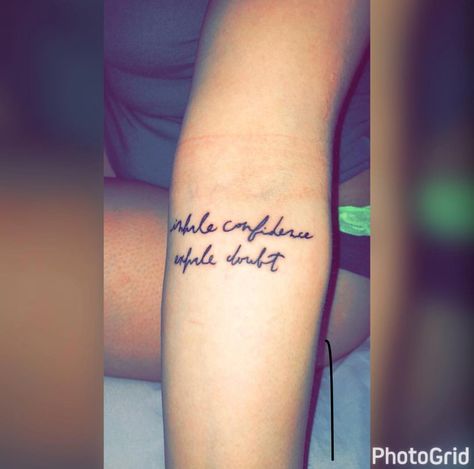 Inhale Confidence Exhale Doubt Tattoo, Doubt Tattoo, Confidence Tattoo, Inhale Confidence Exhale Doubt, Quotes Confidence, Cowgirl Art, Awesome Tattoos, Vintage Cowgirl, Tattoo Meaning