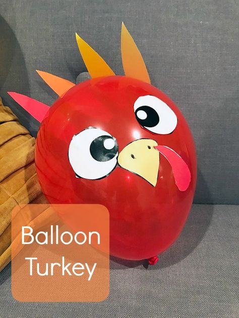 Balloon Turkey, Grandma Ideas, Thanksgiving Turkeys, Thanksgiving Words, Turkey Thanksgiving, Thanksgiving Games, Thanksgiving Fun, Creative Blog, Fall Centerpiece