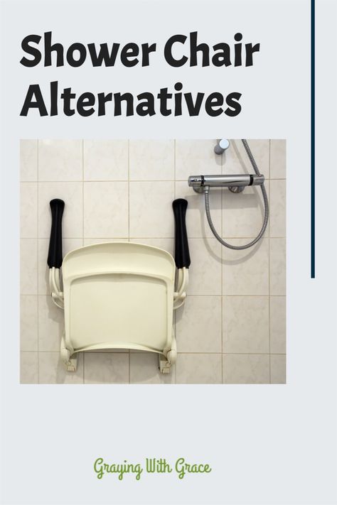 Shower chairs sometimes occupy a lot of space in the bathroom. So keep reading as we discuss nine great shower chair alternatives for the bathroom safety of your senior loved ones. #grayingwithgrace #seniors #eldercare #showerchairs #showerchairsforseniors Diy Shower Chair, Shower Chair Ideas Bathroom, Shower Chair Ideas, Chair Alternatives, Shower Chairs For Elderly, Shower Chairs, Living Bathroom, Bathroom Chair, Shower Stool