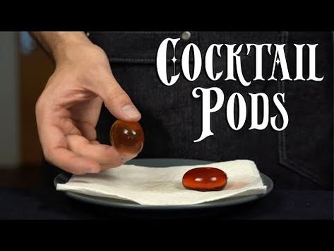 Advanced Techniques - Cocktail Pods (Reverse Spherification) - YouTube Reverse Spherification, Molecular Mixology, Molecular Gastronomy Recipes, Taiwanese Cuisine, Cocktail Videos, Chocolate Sculptures, Taiwan Food, Molecular Gastronomy, Plated Desserts