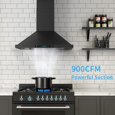 Amazon.com: IKTCH 30 inch Wall Mount Range Hood 900 CFM Ducted/Ductless Convertible, Kitchen Chimney Vent Stainless Steel with Gesture Sensing & Touch Control Switch Panel, 2 Pcs Adjustable Lights(IKP02-30) : Appliances Convertible Kitchen, Kitchen Vent Hood, Kitchen Chimney, Kitchen Vent, Outdoor Stair Lighting, Kitchen Hood, Wall Mount Range Hood, Stair Lighting, Slate Flooring