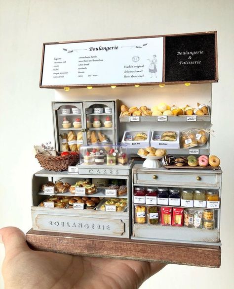 Starbucks Cafeteria, Mini Cafeteria, Cercei Din Lut Polimeric, Miniature Cafe, Mini Cafe, Miniature Bakery, Diy Doll Miniatures, Mini Doll House, Doll House Crafts