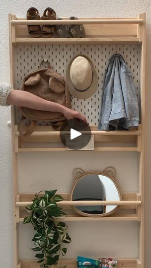 45K views · 1.2K reactions | Corinas’ clever storage tucked behind the door. A must-hack for small entryways? | Ikea Hackers Hallway Organization Ideas, Behind Door Storage Ideas, Behind Door Entryway, Behind The Door Storage, Ikea Wall Storage, Behind Door Storage, Hallway Organization, Ikea Wall, Inside Doors