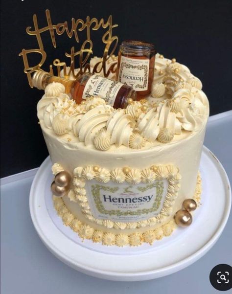 21st Birthday Cake For Guys, Hennything Is Possible, Alcohol Birthday Cake, Hennessy Cake, Liquor Cake, Alcohol Cake, Bottle Cake, Cake Image, Birthday Cake For Him