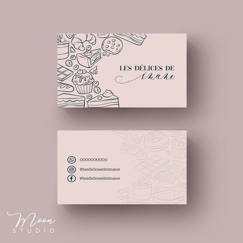 Handmade Logo Design, Transparent Business Cards, Social Media Business Cards, Coffee Shop Business, Bakery Business Cards, Buisness Cards, Handmade Logo, Qr Code Business Card, Documents Design