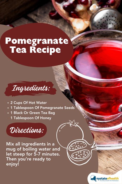 Stay cozy and boost your health during the colder months with a cup of pomegranate tea! Pomegranates are packed with antioxidants, support heart health, and can strengthen your immune system. #PomegranateMonth #HealthyRecipes #ILoveTea Pomegranate Benefits For Women, Pomegranate Tea Benefits, Pomegranate Tea Recipe, Pomegranate Benefits, Pomegranate Tea, Pomegranate Recipes, Green Tea Bags, Tea Benefits, Tea Recipe