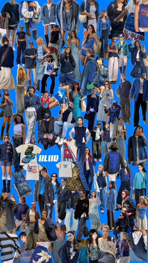 Blue outfit inspo Blue Outfits, Color Combos Outfit, Outfit Inspo Casual, Blue Outfit, Colour Schemes, Color Combos, Blue Color, Street Style, Fashion Outfits