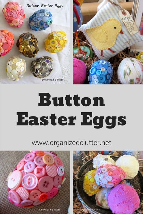 Styrofoam Egg Crafts, Easter Eggs Ideas, Styrofoam Eggs, Button Jar, Easy Easter Recipes, Eggs Ideas, Easter Printables Free, Easy Easter Crafts, Workshop Ideas