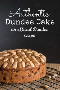 This Dundee Cake is based on the original 1700's recipe! Rich and buttery, with juicy sultanas, and the citrus sunshine of Seville orange - For all your cake decorating supplies, please visit craftcompany.co.uk Victorian Desserts, Dundee Cake Recipe, Dundee Cake, Seville Orange, Scottish Food, Fruit Cakes, Scottish Recipes, Christmas Cakes, Irish Recipes