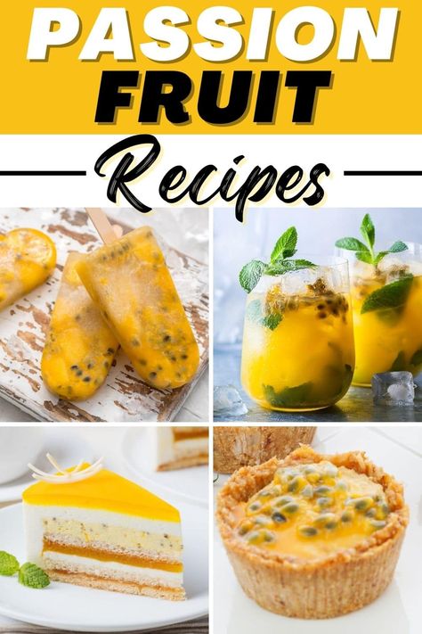 Passion Fruit Recipes, Passionfruit Dessert, Passion Fruit Smoothie, Passion Fruit Cake, Avocado Chicken Salad Recipe, Histamine Diet, Pulp Recipe, Passionfruit Recipes, Passion Fruit Syrup