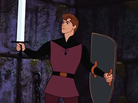 From Sleeping Beauty (1959) Prince Philip Disney, Animated Crushes, Sleeping Beauty Prince, Sleeping Beauty 1959, Disney Prince, Official Disney Princesses, Disney Princesses And Princes, Love Conquers All, Disney Princes