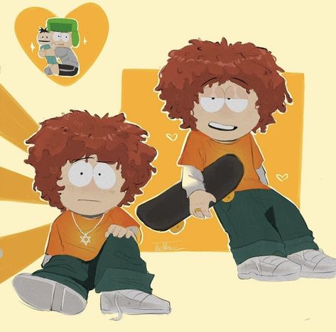 Butter Fanart South Park, South Park Characters Fanart, Kyle Sp Fanart, Kyle And Ike Fan Art, South Park Christmas Pfp, South Park Art Style, South Park Teenagers, Kyle Fanart South Park, Style Fanart South Park