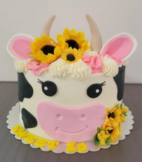 Cow Print Cakes, Cowgirl Birthday Cakes, Cow Birthday Cake, Cow Print Birthday, Cow Cake, Cow Birthday Parties, Cow Cakes, Cow Baby Showers, Smash Cake Girl