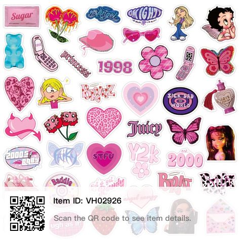 2000s Aesthetic Stickers, 2000s Stickers Aesthetic, 2000s Stickers, Y2k Stickers, 90s Stuff, Diy Water Bottle, Digital Weekly Planner, Journal Stuff, Tattoo Flash Art