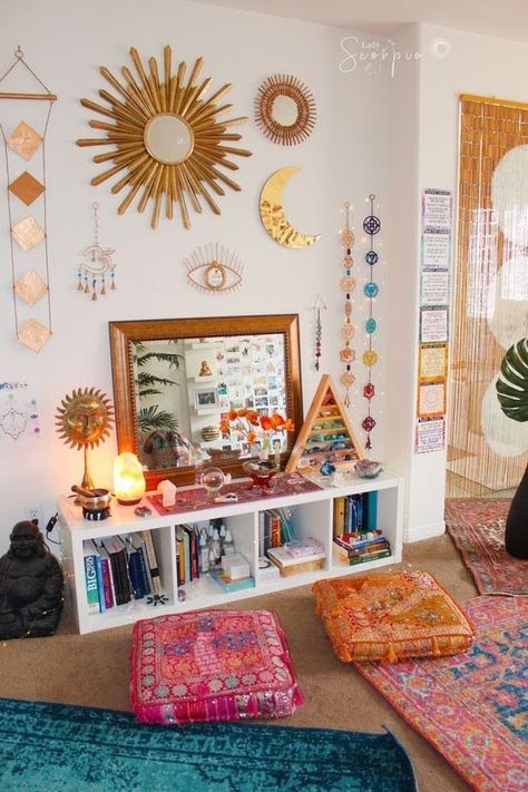 Boho Bedroom Ideas Hippie, Hippy Room, Zen Room, Sailor Jerry, Dekorasi Kamar Tidur, Stil Boho, Boho Bedroom Decor, Boho Room, Bedroom Boho