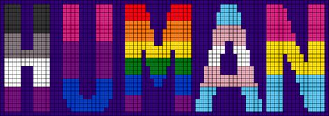 Pride Alpha Pattern, Pride Pixel Art, 32x32 Pixel Art Grid, Paper Doodles, Alpha Bracelet, Grid Art, Pride Art, Easy Pixel Art, Pixel Art Templates