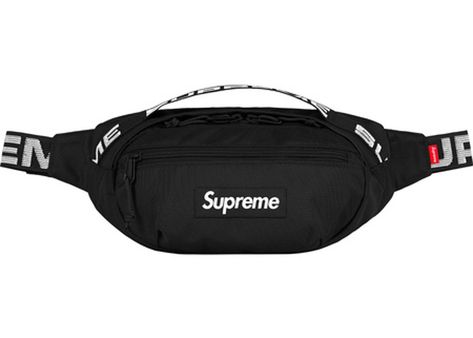 Supreme Waist Bag (SS18) Black Tech Bag, Supreme Bag, Fanny Bag, Girly Bags, Bags Aesthetic, Bum Bag, Waist Pack, Mens Jewelry Bracelet, Nylon Bag