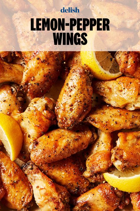 Switch up your Super Bowl spread. Chicken Nibbles Recipe, Wings Flavors, Easy Wings, Lemon Pepper Chicken Wings Recipe, Pepper Chicken Wings, Easy Chicken Wing Recipes, Super Bowl Menu, Wings Recipes, Lemon Pepper Wings