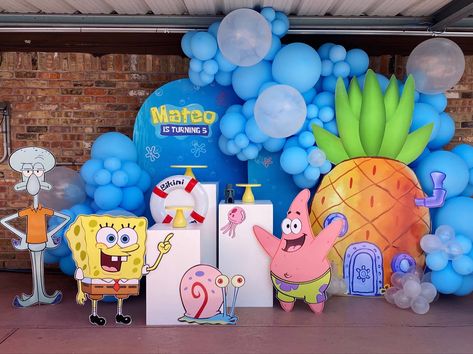 Spongebob Themed Birthday, Spongebob Party Decorations, Spongebob Birthday Party Decorations, Spongebob Birthday Party, Spongebob Party, Christian Birthday, Spongebob Birthday, Birthday Party Theme Decorations, Girl Birthday Themes