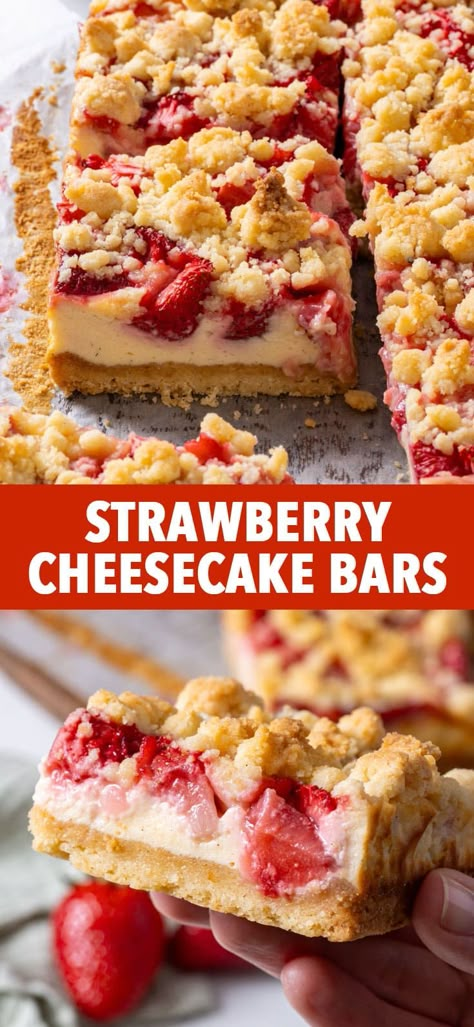 Summer Strawberry Recipes, Gluten Free Strawberry Bars, Fruit Baked Goods, Easy Desserts Gluten Free, Wheat Free Desserts, Strawberry Baked Goods, Gluten Free Strawberry Dessert, Strawberry Recipes Gluten Free, What To Make With Strawberries