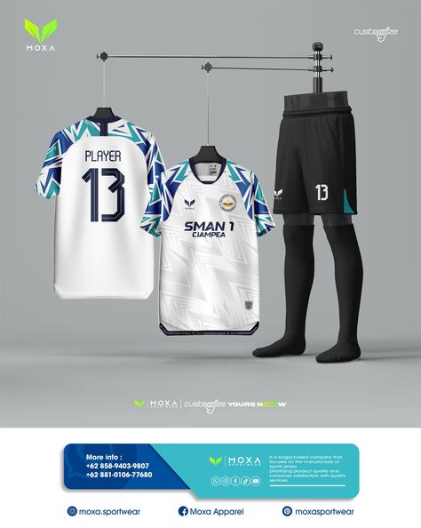 Design archives from Team name : SMAN 1 CIAMPEA Print type : FULLPRINT Material type : Dry-FIT Milano Do you need a custom design ? Click Link in bio #jersey #mockup #mockupjersey #coreldraw #apparel #jerseymurah #jerseyfutsal #jerseybandung #jerseyfootball #design #designjersey #jasadesign #adidas #adidasjersey #nike #nikejersey #nikefootball #difusainaja #togetherisstrength #fusa #fusain #fusaapparel #fusaapparelcatalog #jerseybogor #bogorpisan #freelance Jersy Boys Design Football, Jersy Boys Design, Mockup Idea, Vans Outfit Men, Jersy Boys, Jersey Mockup, Jersey Collection, Sports Fonts, Sport Shirt Design