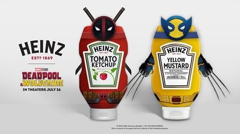 Seriously? OMG! WTF? » Deadpool and Wolverine go Heinz ketchup and mustard Wolverine Film, Bundaberg Rum, Wolverine Deadpool, Peta Murgatroyd, Ketchup And Mustard, Heinz Ketchup, Deadpool And Wolverine, The Wolverine, 20th Century Studios