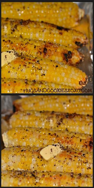 Oven Roasted Corn Season Corn, Oven Roasted Corn, Sommer Mad, Roasted Corn, God Mat, Corn On The Cob, Corn Recipes, Idee Pasto Sano, Side Recipes