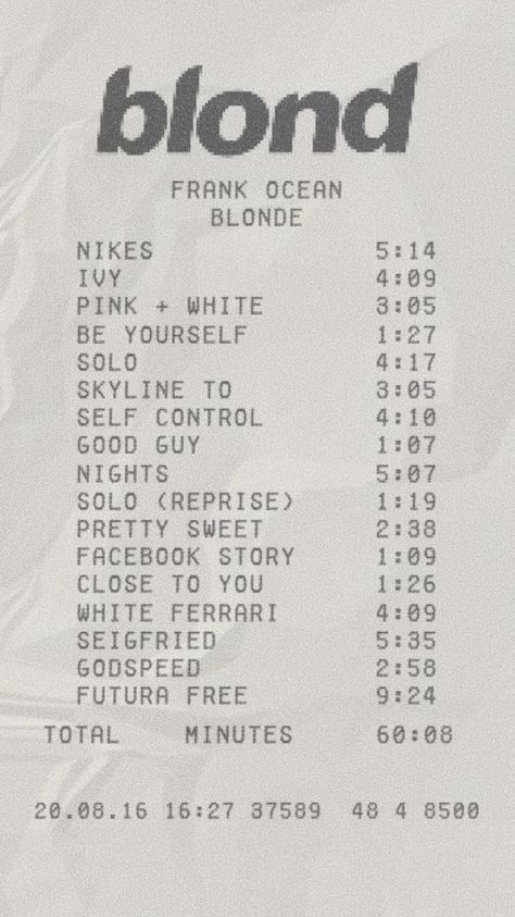 Frank Ocean Poster Black And White, Frank Ocean Concert, Frank Ocean Lyrics, Blonde Album, Frank Ocean Album, Frank Ocean Poster, White Ferrari, Movie To Watch List, Spring Studios