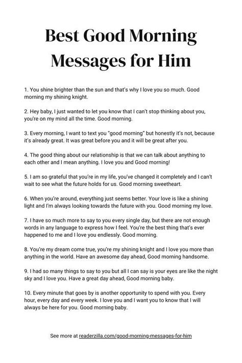 best good morning messages for him All The Best Message For Boyfriend, How To Make My Bf Feel Special, Cute Thing To Say To Your Boyfriend Note, What To Say To Your Bf, How To Make Him Feel Special Ideas, Things To Make Him Feel Special, A Good Morning Text For Him, Cute Morning Messages For Him, Text To Make Him Feel Special