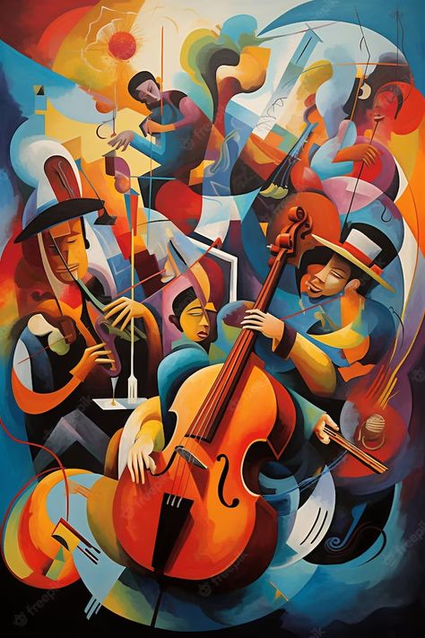 Music Classroom Posters, Music Guitar Art, Music Mural, African Shower Curtain, Music Art Painting, Violin Painting, Playing A Violin, Musical Symbols, Boho Art Painting