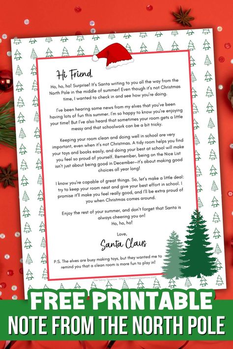 These free printable letters from Santa are an awesome Christmas tradition for kids!  If your kids write letters to Santa, then they'll love opening their mailbox to find a note from The North Pole!  Different letters from Santa template designs to choose from! A Letter From Santa To Kids, Christmas Letters From Santa, North Pole Printables Free, Free Letter From Santa Template, Letter From Santa To Kids Free Printable Editable, Free Santa Letter Printable, Santa Letters To Kids Free Printable, Letters From Santa Printable Free, Letter From Santa To Kids Free Printable